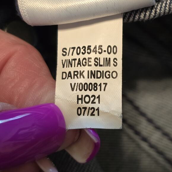 Gap Minimalist Vintage Slim Sky High Jeans 4R Dark Wash Stretch Capsule Normcore - Picture 5 of 13